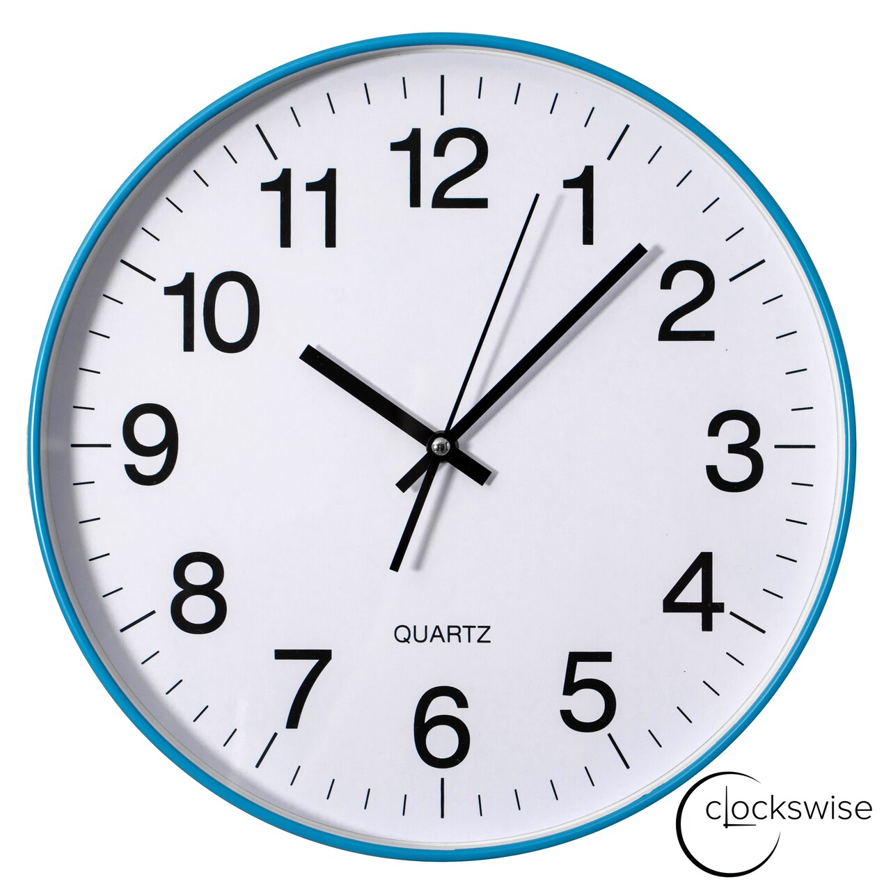 Clockswise Black Analog Clock – Silent, Non-Ticking for Wall, Office Desk, Table and Shelf, Battery-Operated Perfect for Home Office, Farmhouse Kitchen Decor, Bathroom, School and Bedroom Decor